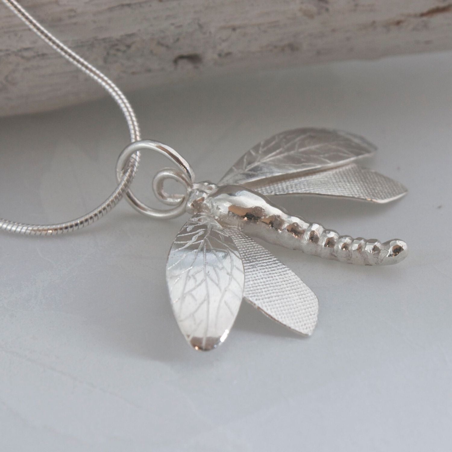 Buy Praavy 92.5 Sterling Silver Flying Dragonfly Necklace for Women Online  At Best Price @ Tata CLiQ