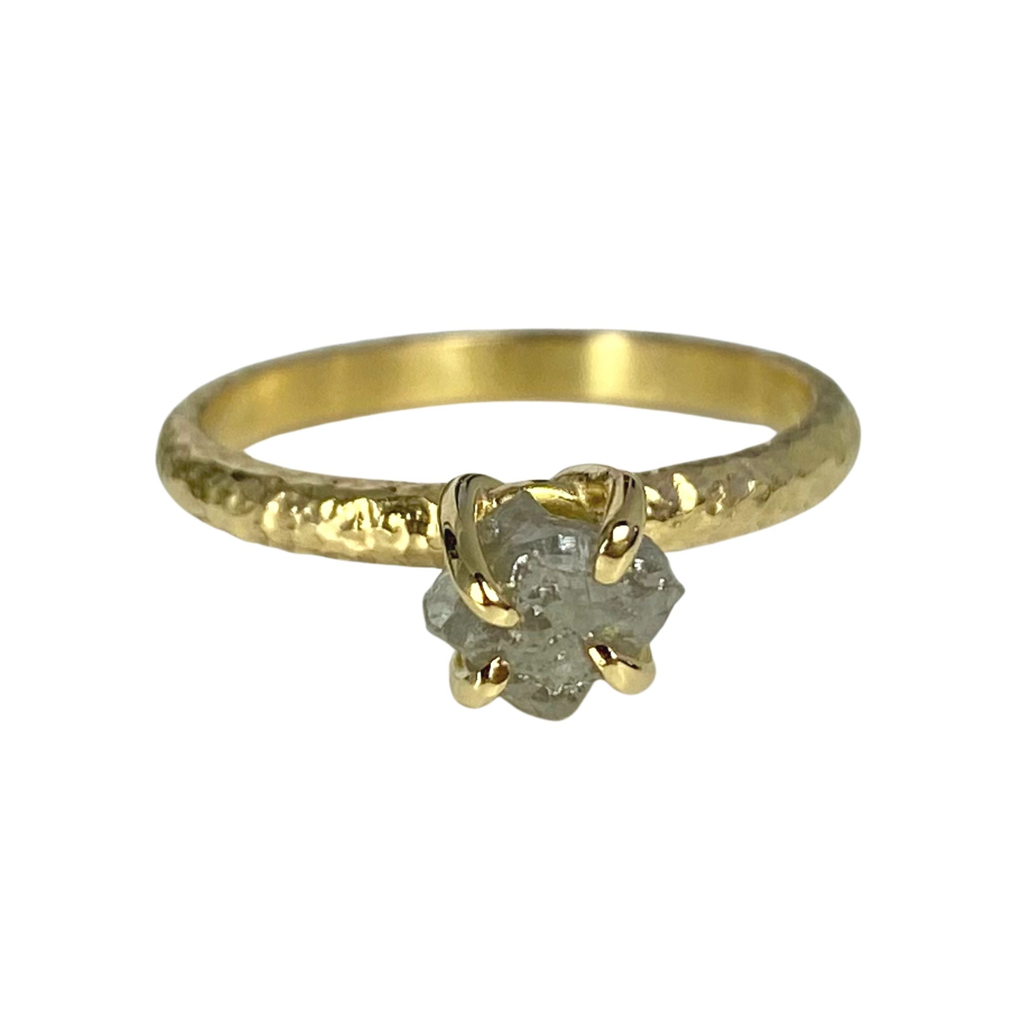 Rough hot sale gold ring