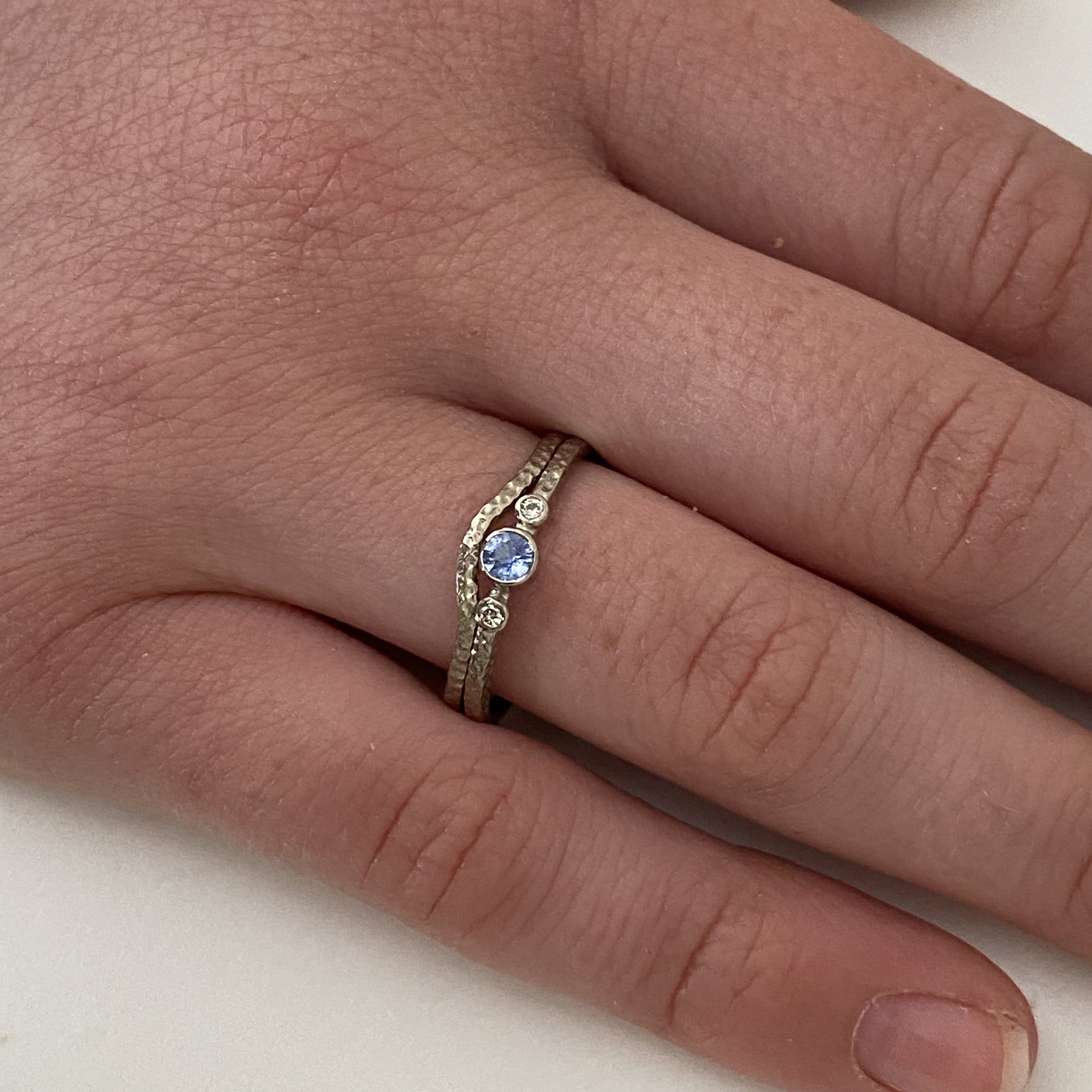 Skinny sale engagement ring