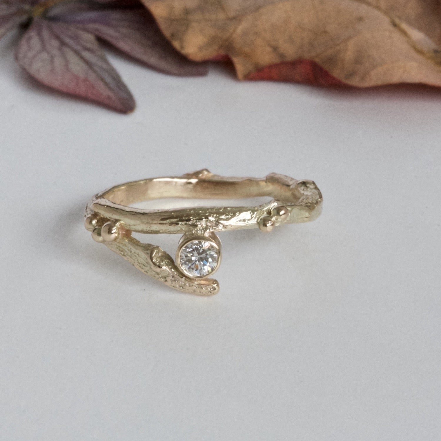 Twig band engagement on sale ring