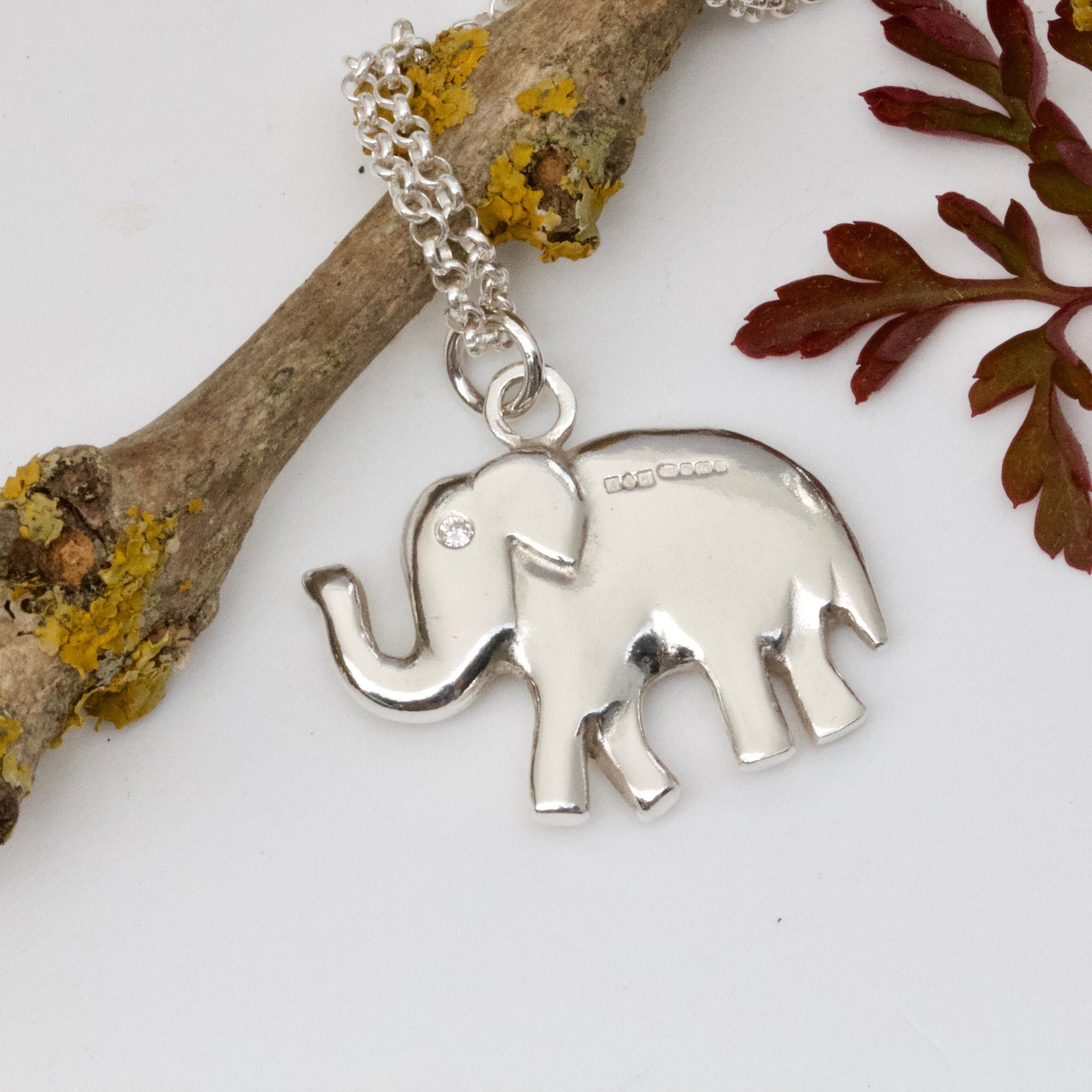 Elephant Pendant- Sterling Silver-Elephant Charm-Silver Charm – Kevasilver
