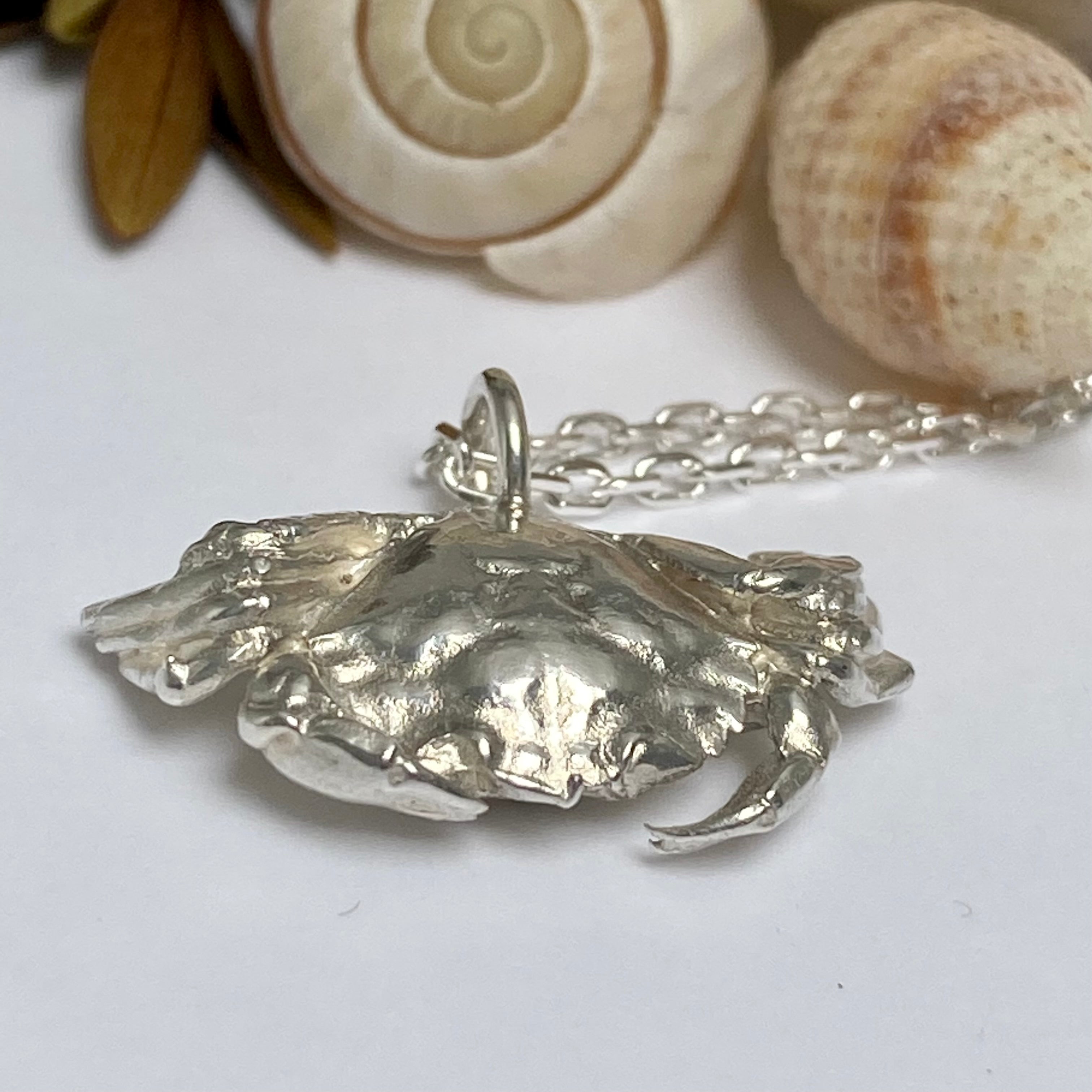 Silver on sale crab charm